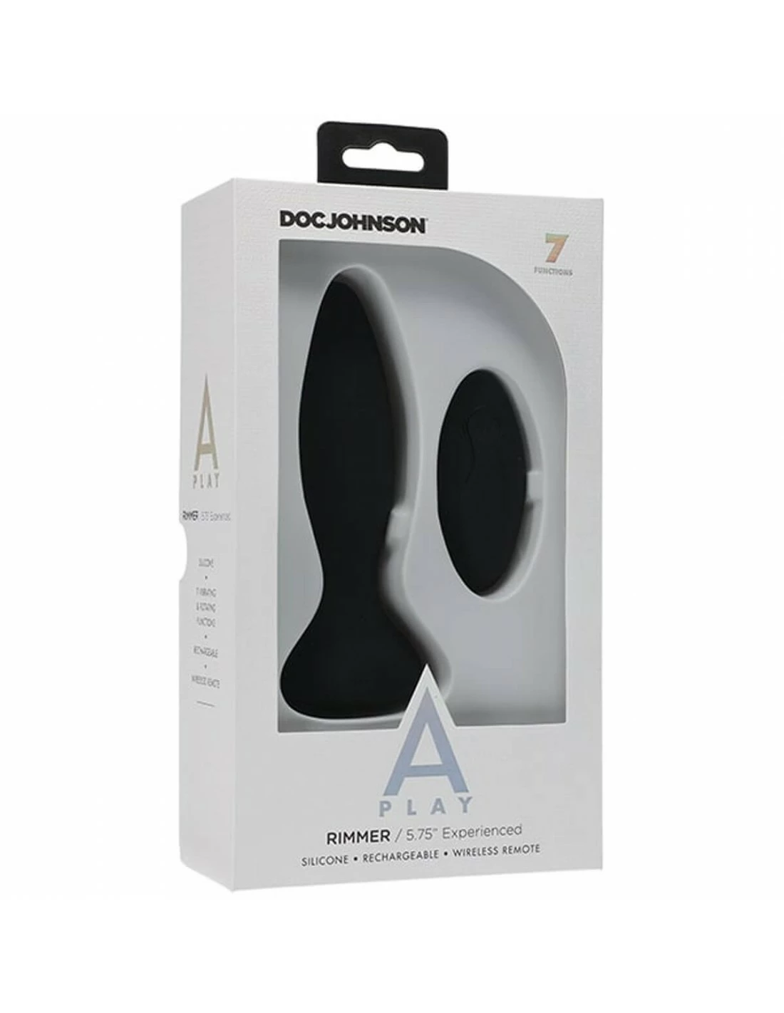 A Play A-play Rimmer Experienced Vibrerende En Roterende Buttplug Zwart - Afbeelding 2