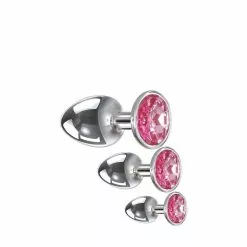 Adam & Eve Adam & Eve Adams Pink Gem Anal Plug Set