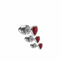 Adam & Eve Adam & Eve Three Hearts Gem Anal Plug Set