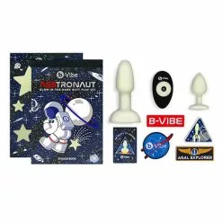 Fun Toys B-vibe Asstronaut Glow In The Dark Butt Play Set