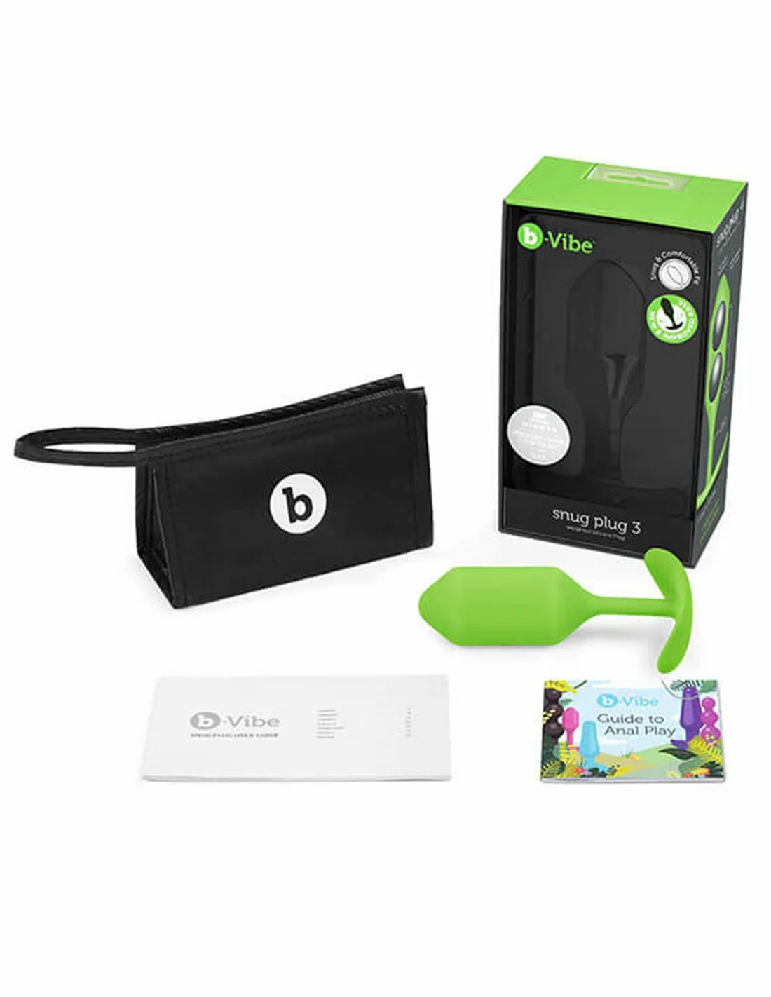 Fun Toys B-vibe Snug Plug 3 Lime - Afbeelding 5