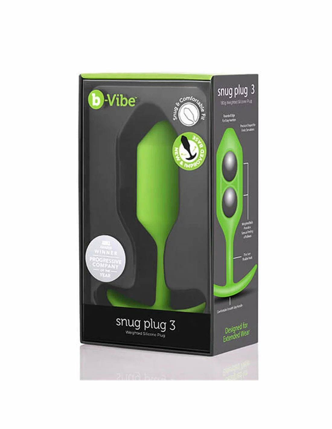 Fun Toys B-vibe Snug Plug 3 Lime - Afbeelding 6