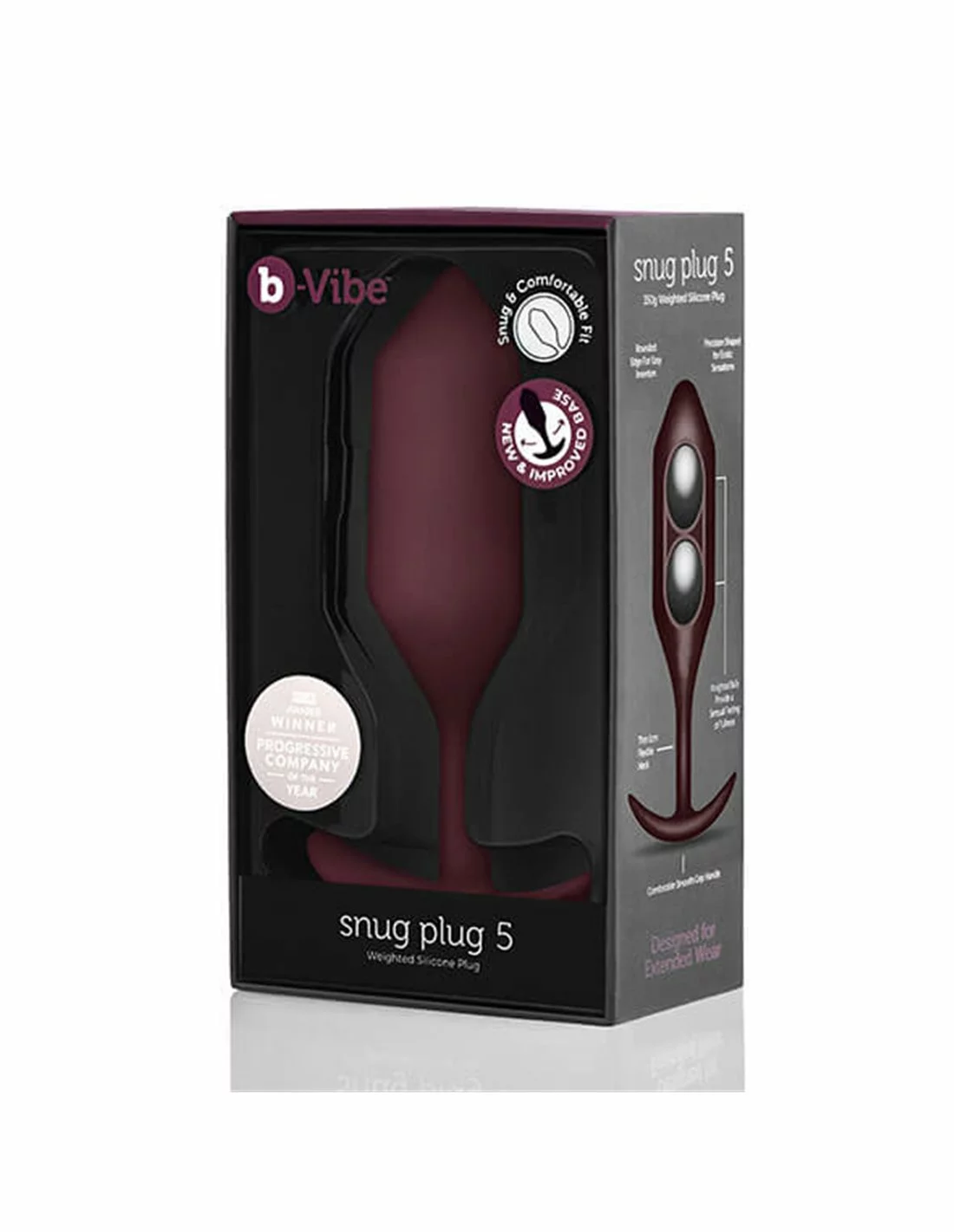 Fun Toys B-vibe Snug Plug 5 Dark Red - Afbeelding 6
