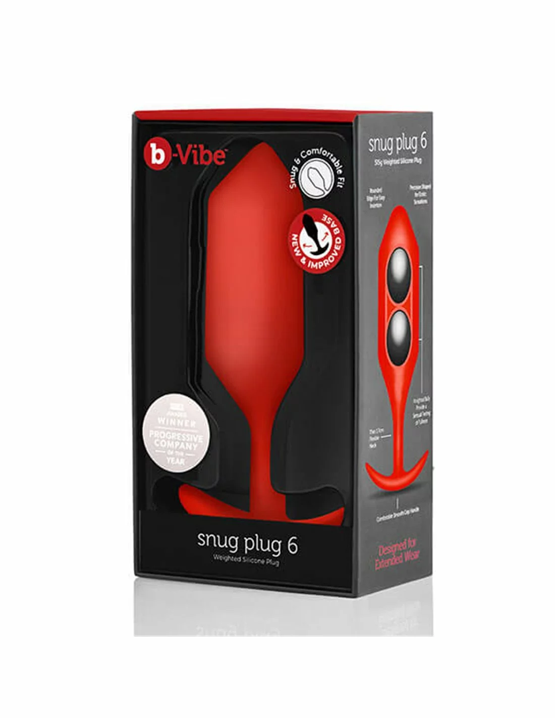 Fun Toys B Vibe Snug Plug 6 Red - Afbeelding 6