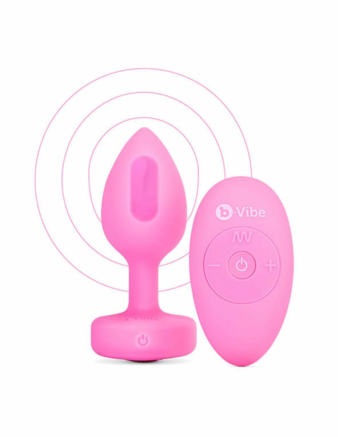 Fun Toys B-vibe Vibrating Heart Plug SM Pink