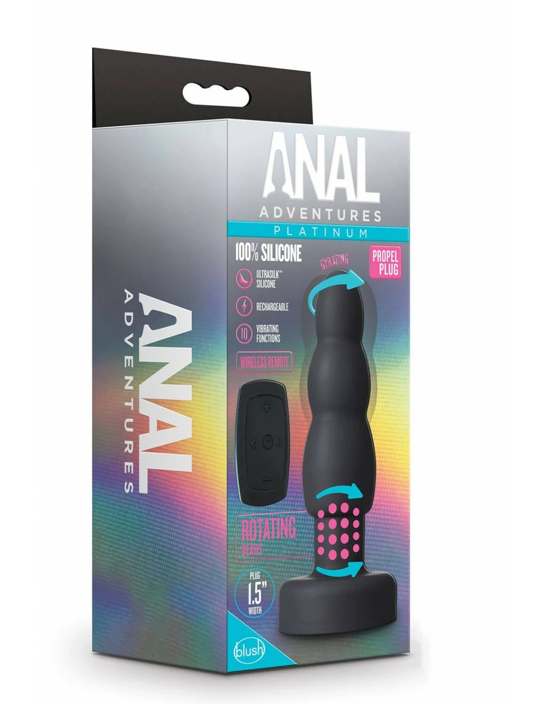 Blush Anal Adventures Platinum Propel Plug - Afbeelding 5