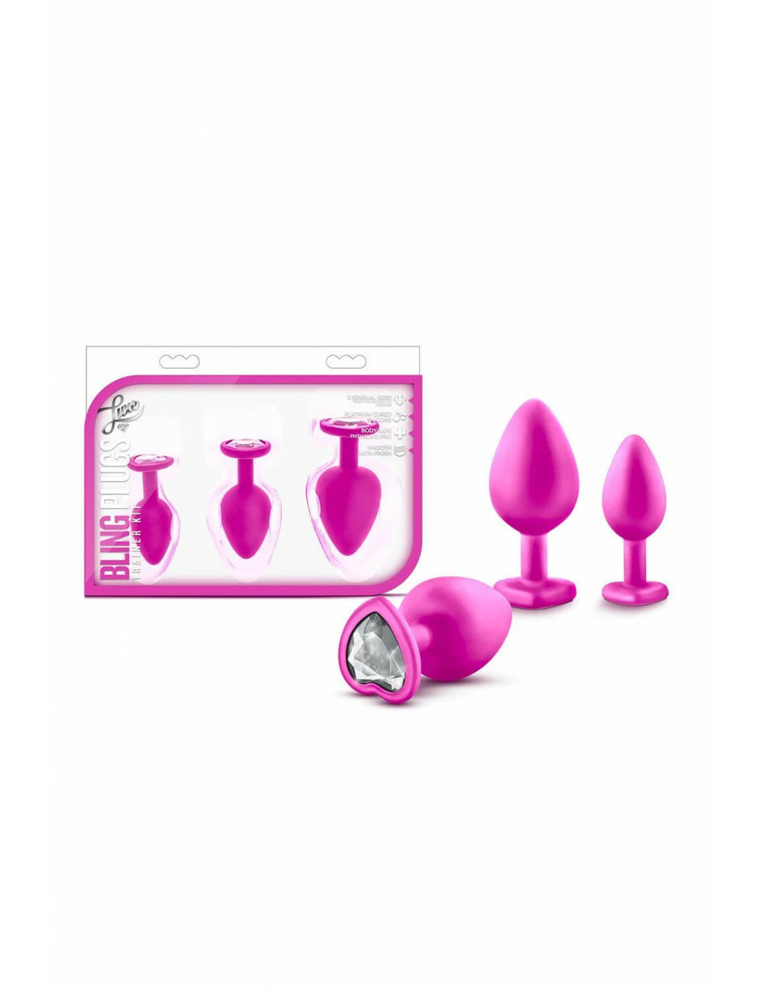 Blush Luxe Bling Plugs Training Kit Pink - Afbeelding 6