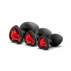 Blush Luxe Bling Plugs Training Kit Red Gems