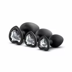 Blush Luxe Bling Plugs Training Kit White Gems