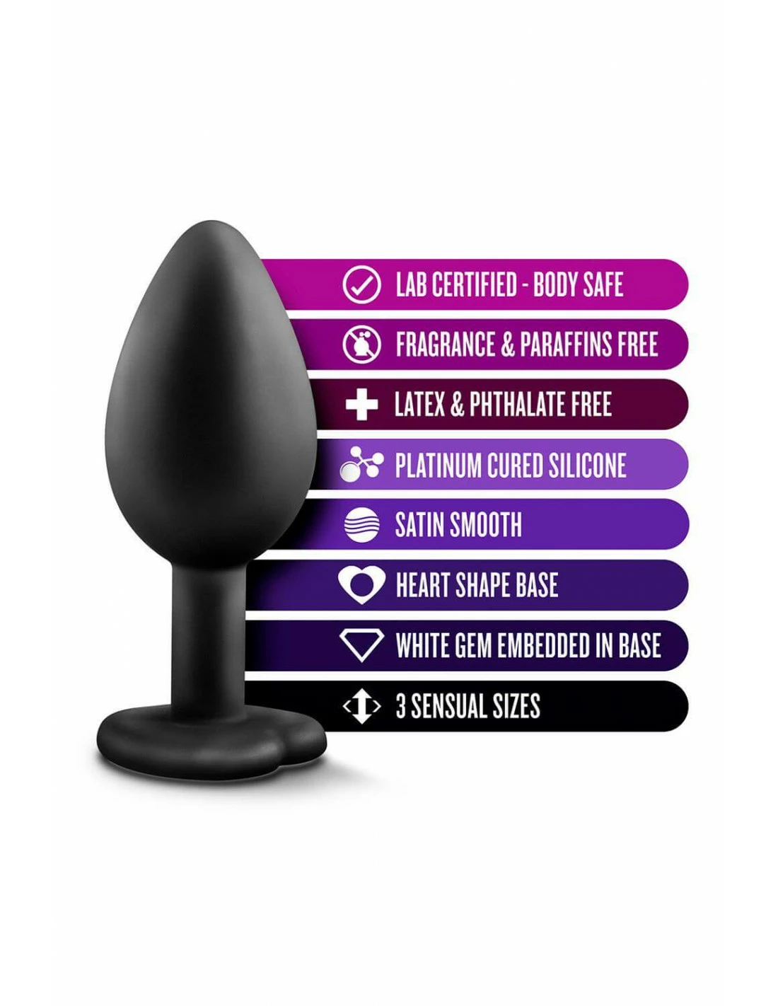 Blush Luxe Bling Plugs Training Kit White Gems - Afbeelding 5