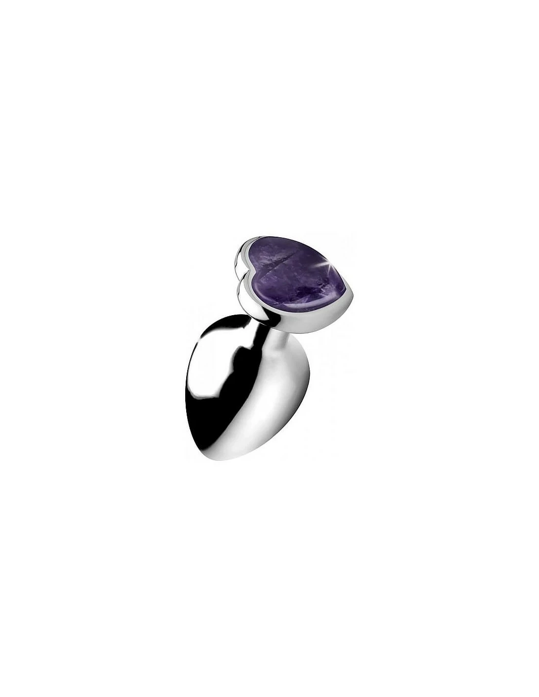 Booty Sparks Booty Gemstones Amethyst Heart Anal Plug Large