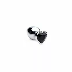 Booty Sparks Black Heart Gem Anal Plug Large