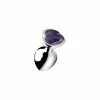 Booty Sparks Gemstones Amethyst Heart Anal Plug Medium