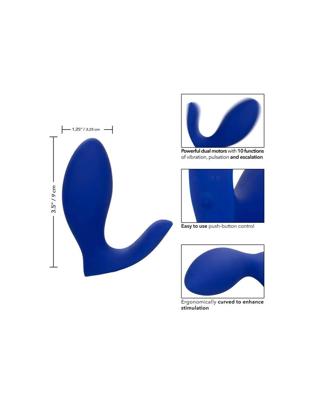 California Exotic Novelties CalExotics Admiral Prostate Rimming Probe - Afbeelding 2