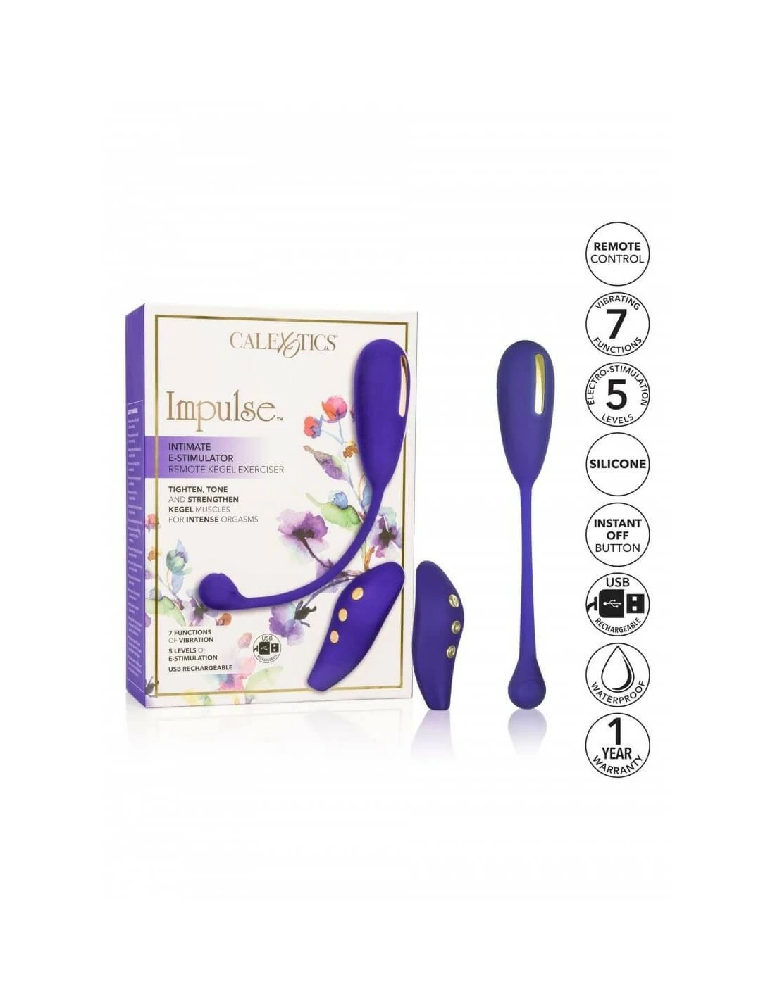 California Exotic Novelties CalExotics Estim Remote Kegel Exerciser - Afbeelding 6