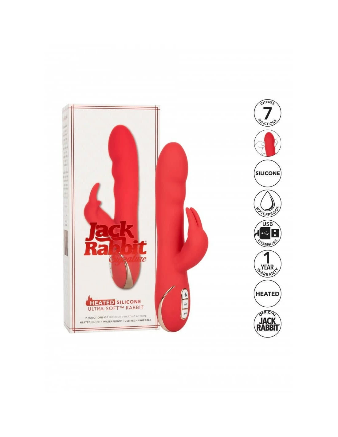 California Exotic Novelties Calexotics Heated Ultra Soft Rabbit - Afbeelding 7