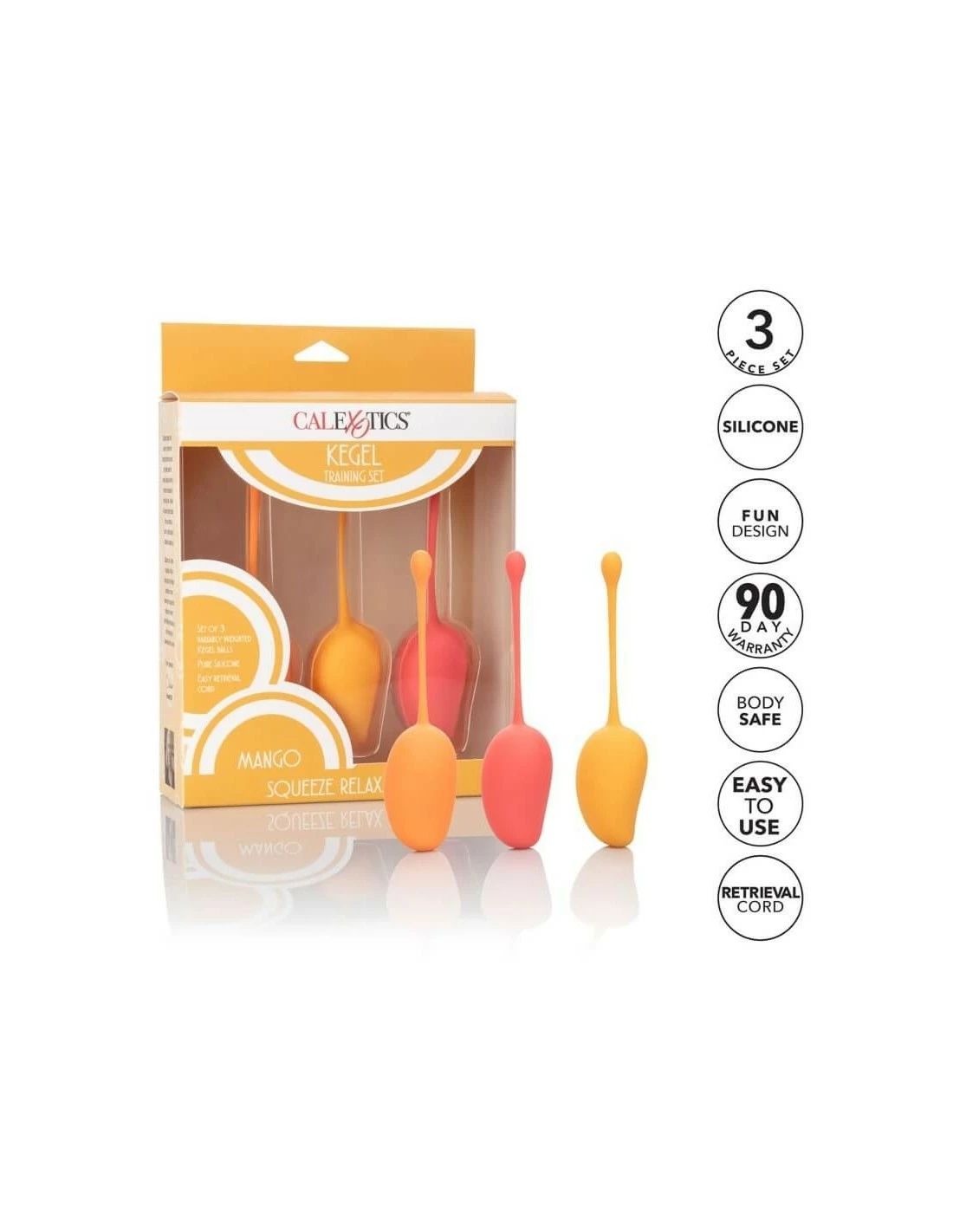 California Exotic Novelties CalExotics Kegel Training Set Mango - Afbeelding 6