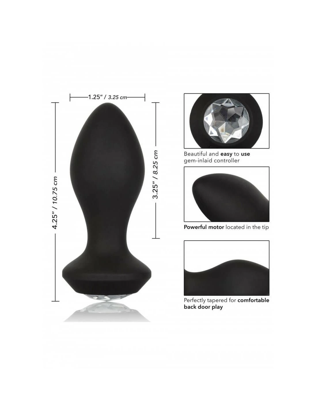 California Exotic Novelties CalExotics Vibrating Crystal Probe Black - Afbeelding 5