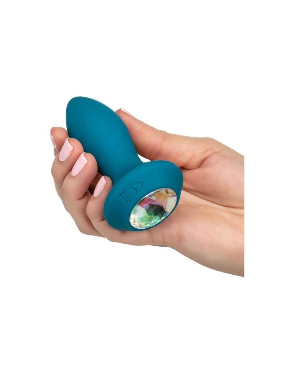 California Exotic Novelties CalExotics Vibrating Petite Crystal Probe Blue - Afbeelding 3