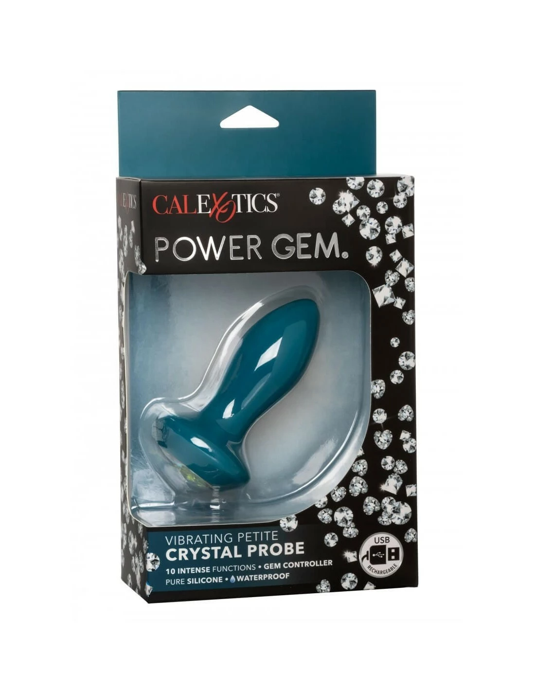 California Exotic Novelties CalExotics Vibrating Petite Crystal Probe Blue - Afbeelding 8