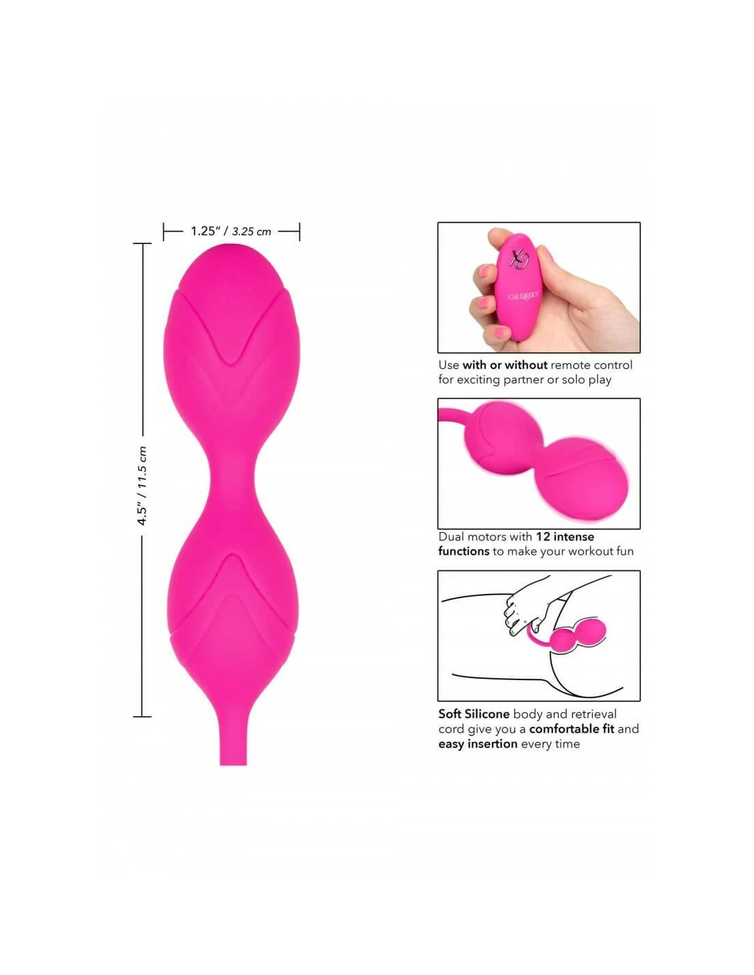 California Exotic Novelties Remote Dual Motor Kegel System - Afbeelding 4