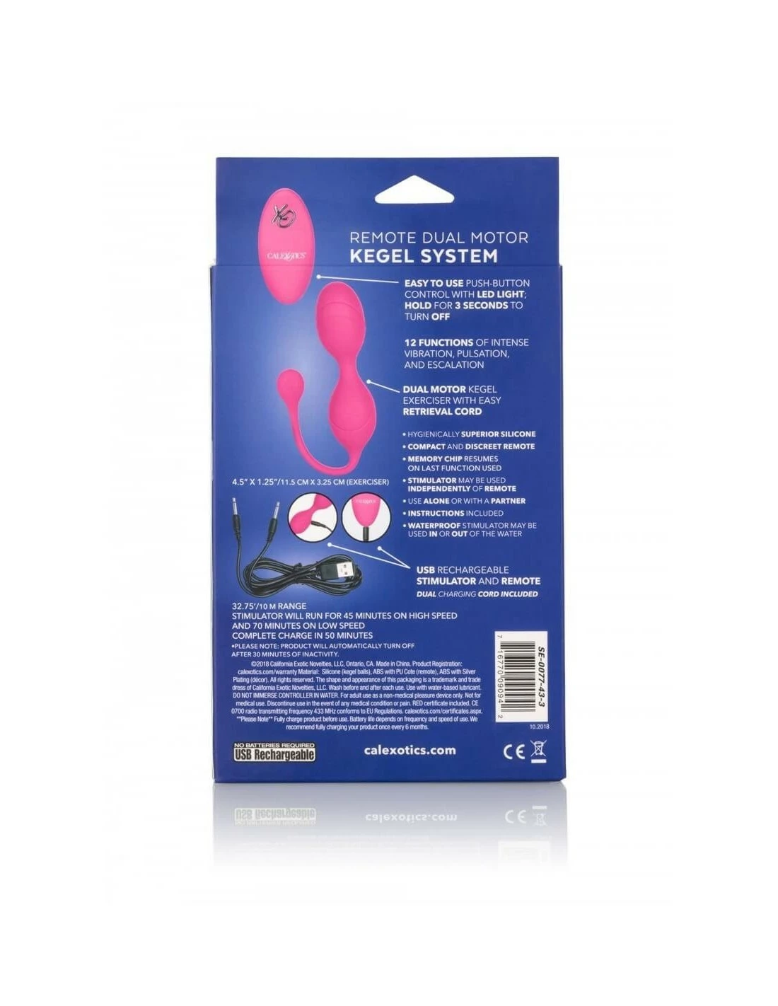 California Exotic Novelties Remote Dual Motor Kegel System - Afbeelding 8