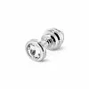 Diogol Anni Buttplug Geribbeld Zilver 30 Mm