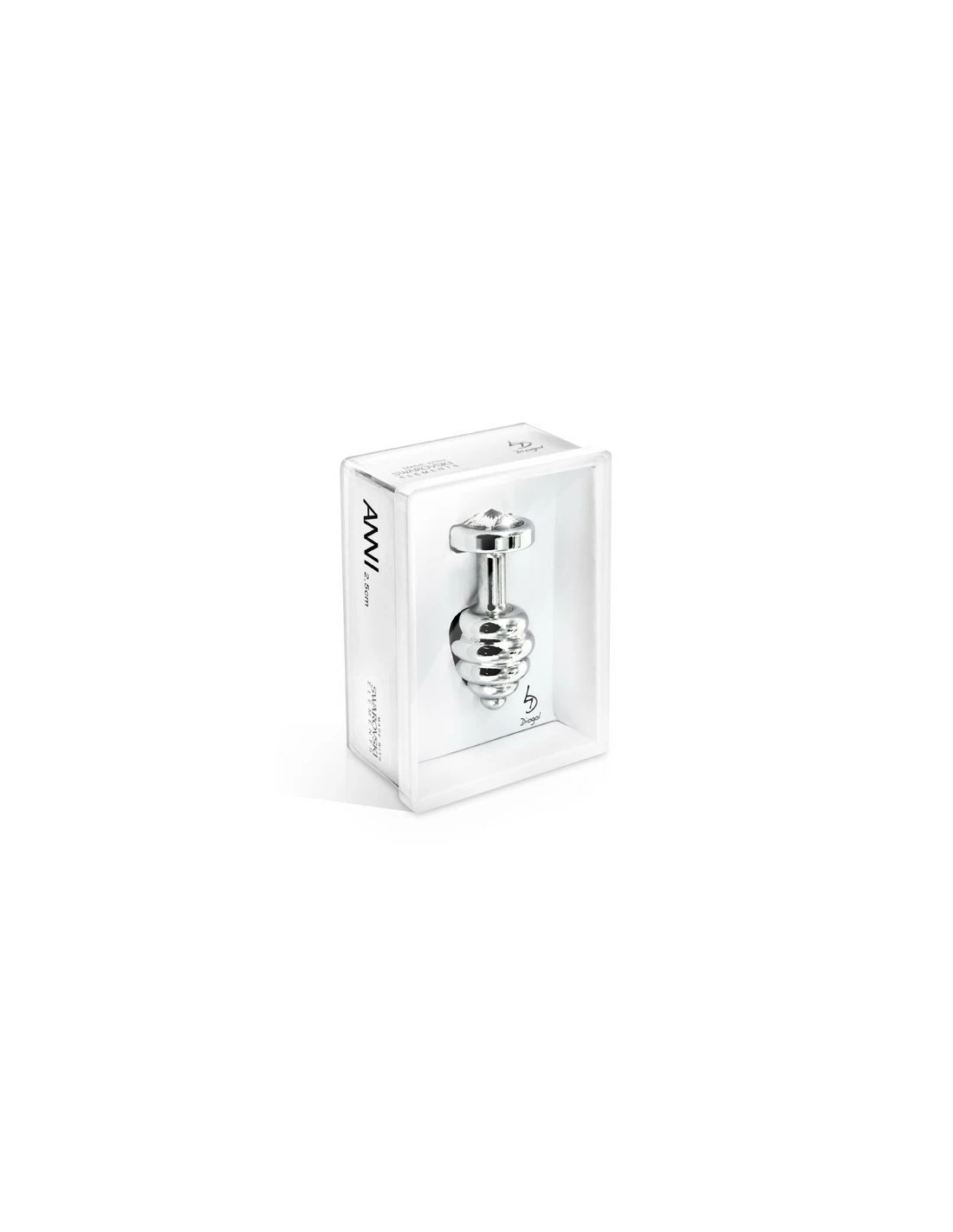 Diogol Anni Buttplug Geribbeld Zilver 35 Mm - Afbeelding 2