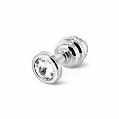 Diogol Anni Buttplug Geribbeld Zilver 35 Mm