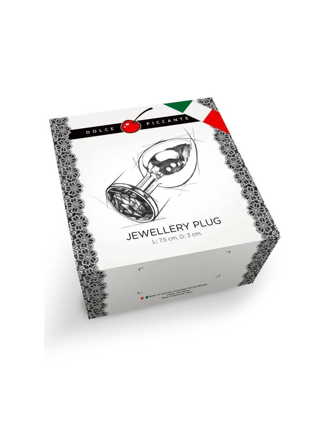 Dolce Piccante Jewellery Gaphite Small Red - Afbeelding 2