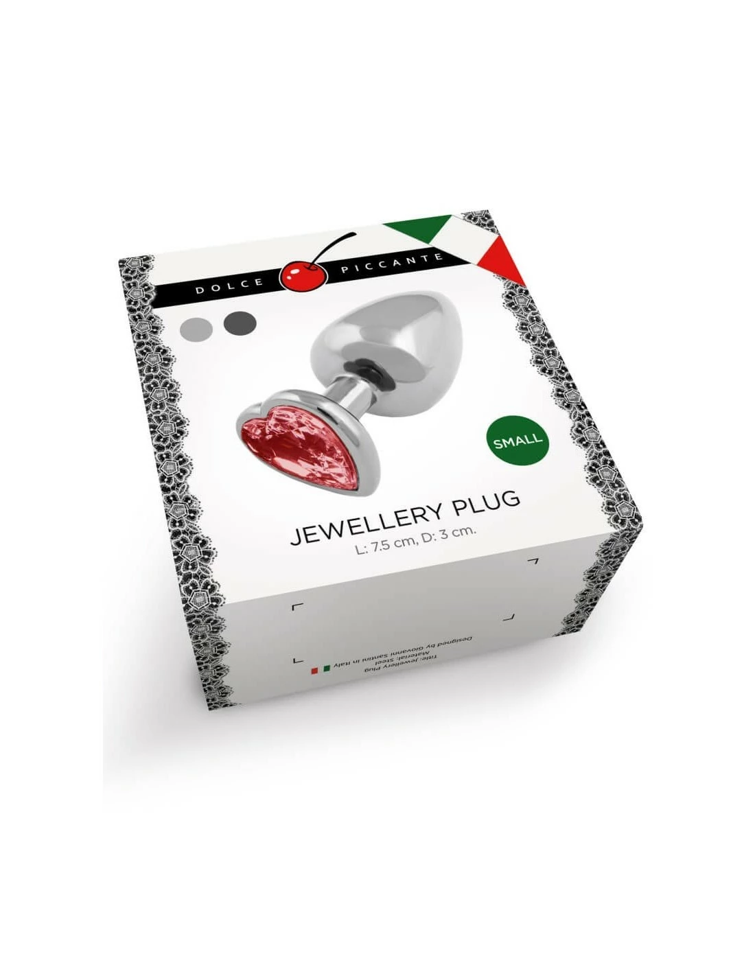 Dolce Piccante Jewellery Graphite Hearth S Red - Afbeelding 2