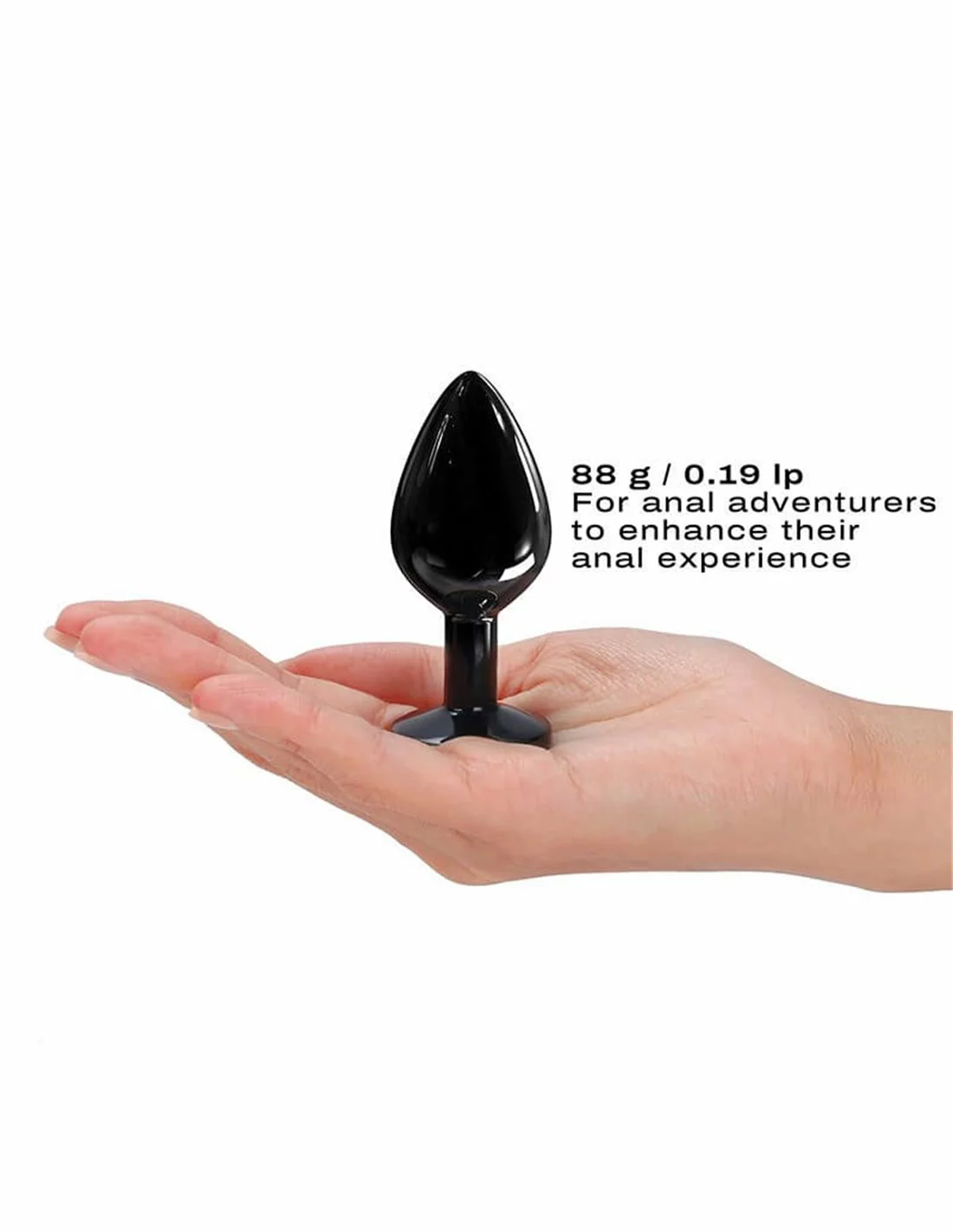 Dorcel Diamond Plug Size M Buttplug Black - Afbeelding 4