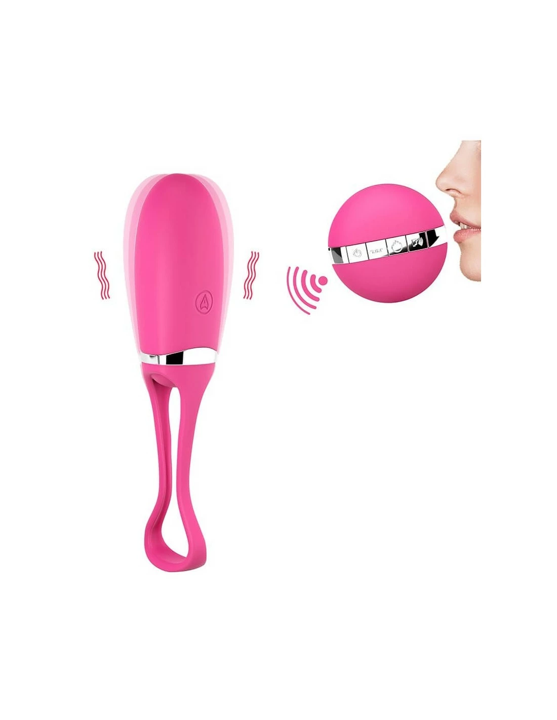 Dorcel Secret Delight Afstand Bedienbaar Vibrerend Ei Roze - Afbeelding 4