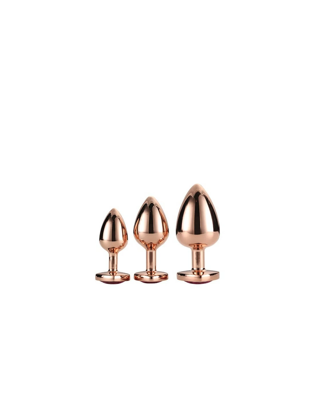 DreamToys Gleaming Love Rose Gold Plug Set - Afbeelding 2