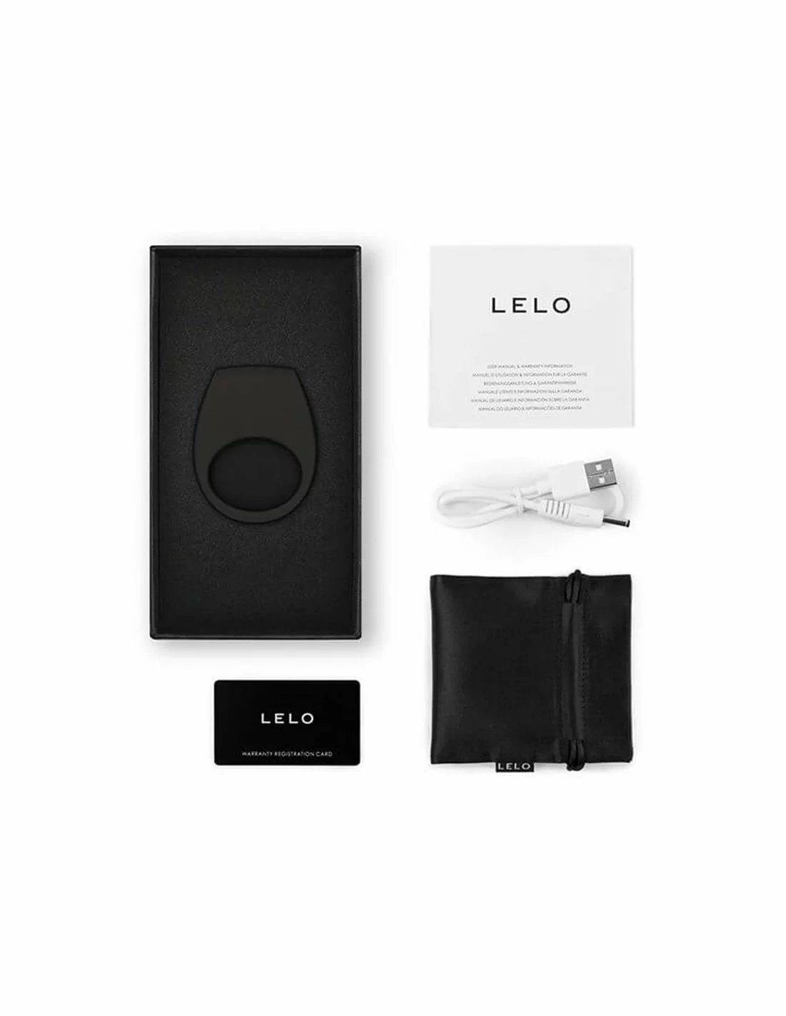 Lelo Tor 3 Cockring Vibrator With App Control Black - Afbeelding 3