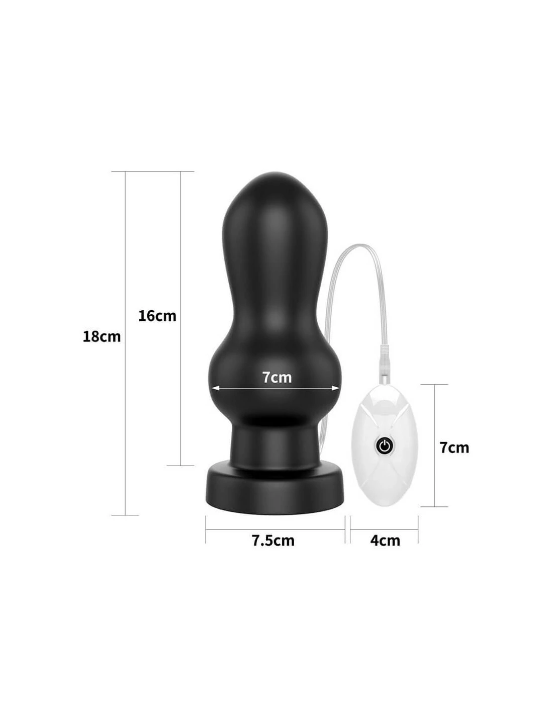 Lovetoy King Size Vibrating Anal Rammer 18 Cm - Afbeelding 3
