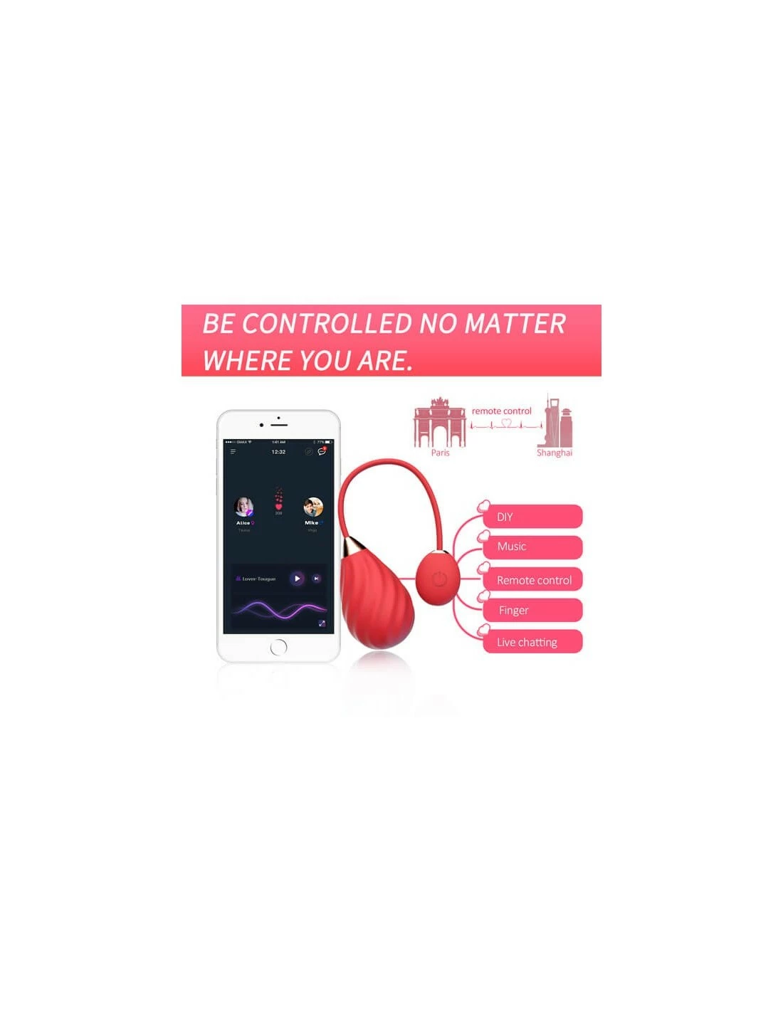 Magic Motion Magic Sundae App Controlled Love Egg - Afbeelding 2