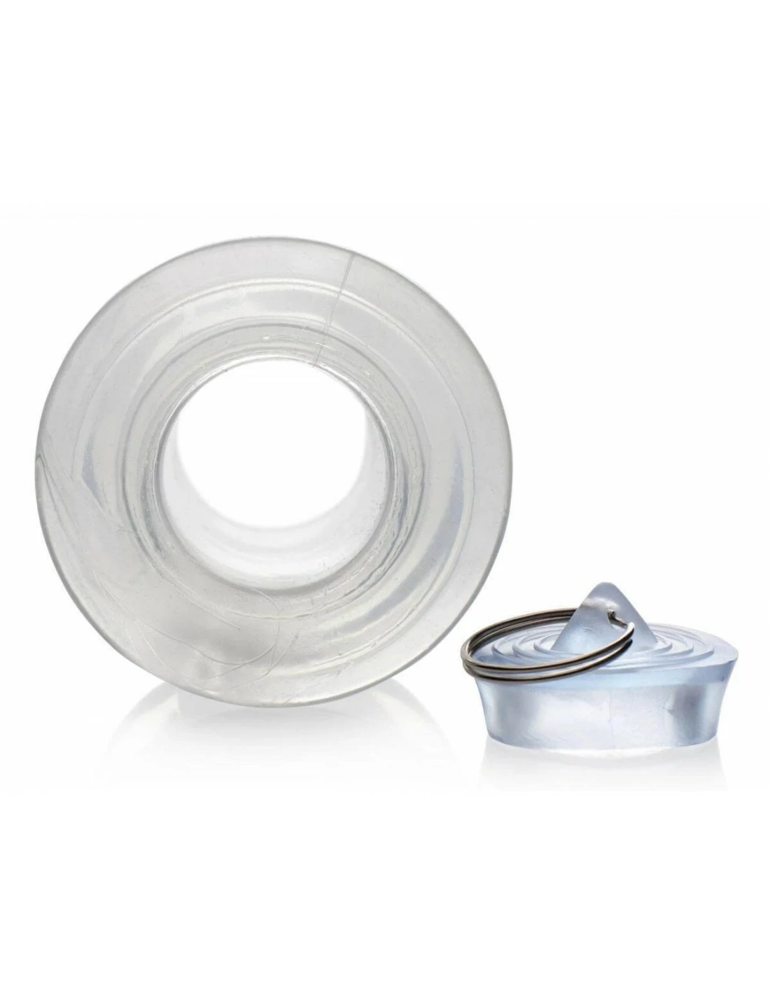 Master Series Holle Transparante Anaal Plug Met Stop Medium - Afbeelding 5