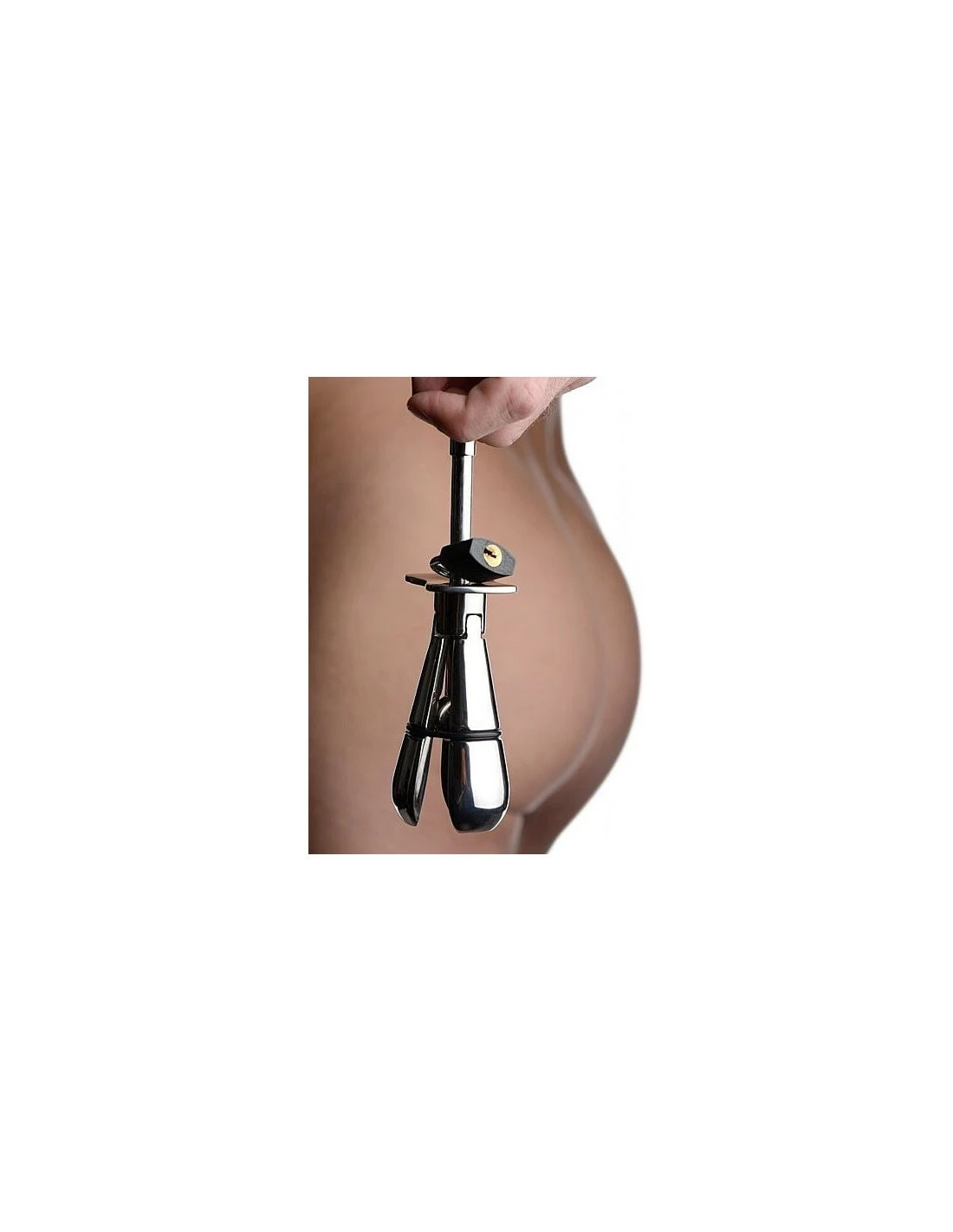 Master Series Petite Stainless Steel Ass Lock - Afbeelding 3