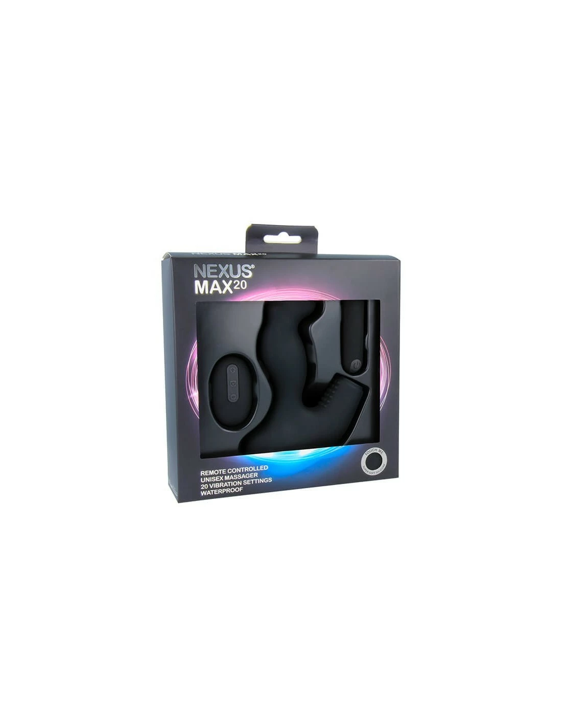 Nexus Max 20 Waterproof Remote Control Unisex Massager Black - Afbeelding 5
