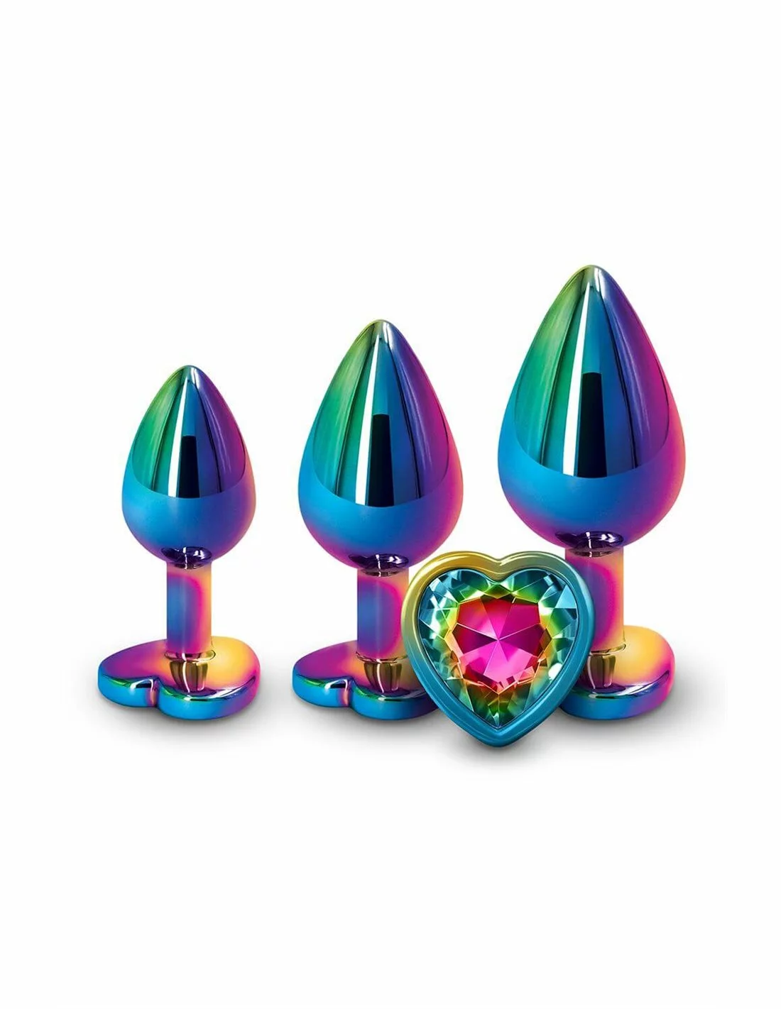 NS Novelties Rear Assets Trainer Kit Multicolor Rainbow Heart