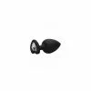 Ouch! Ouch Diamond Heart Butt Plug Extra Large Black