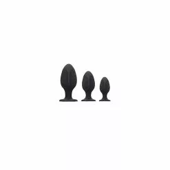 Ouch! Ouch Diamond Shape Butt Plug Set Black
