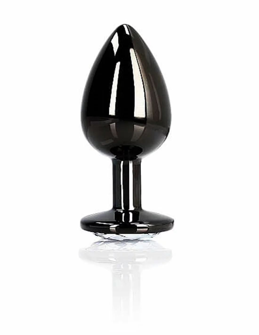 Ouch! Ouch Round Gem Butt Plug Small Gunmetal Diamond - Afbeelding 3