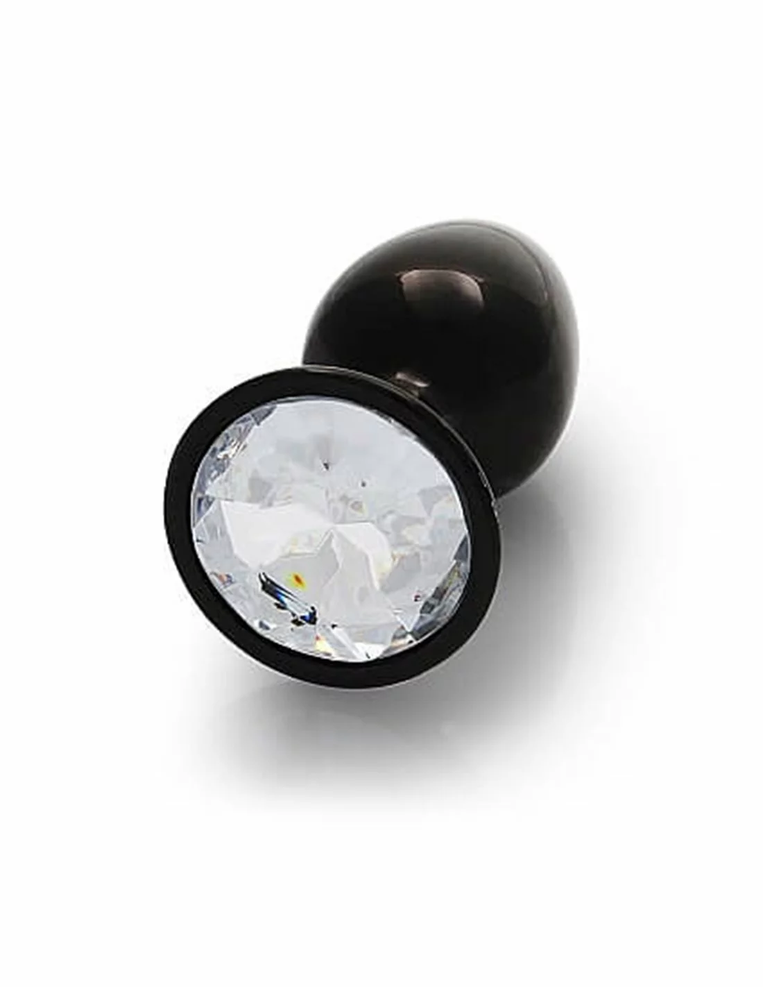 Ouch! Ouch Round Gem Butt Plug Small Gunmetal Diamond - Afbeelding 4