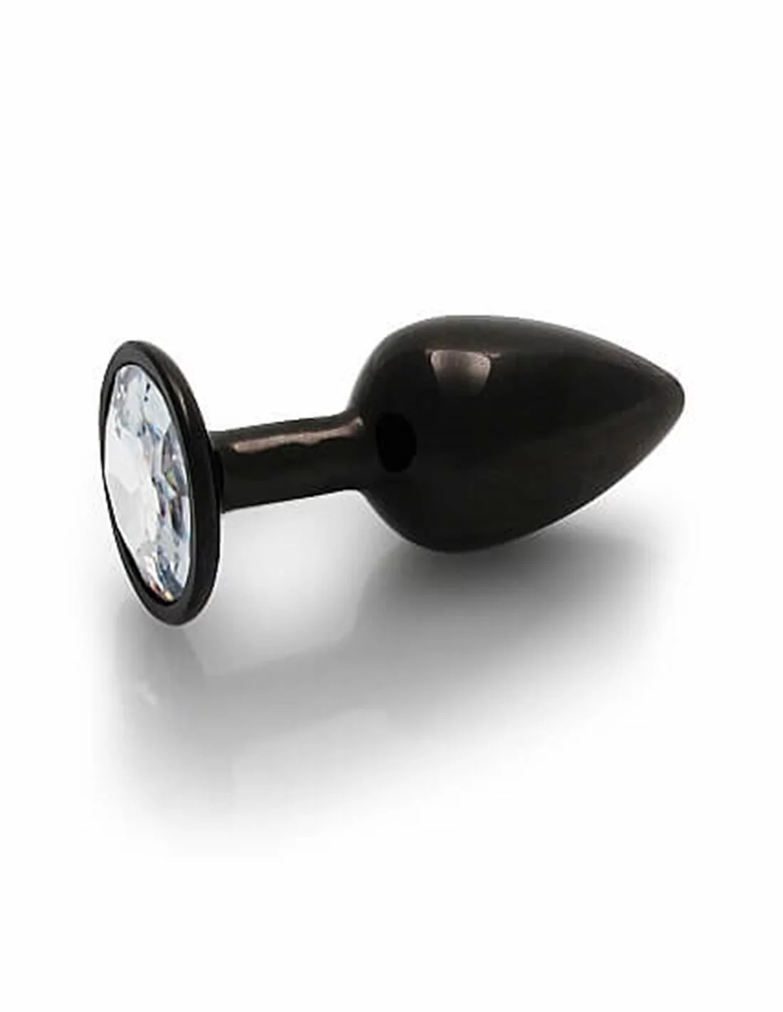 Ouch! Ouch Round Gem Butt Plug Small Gunmetal Diamond - Afbeelding 7