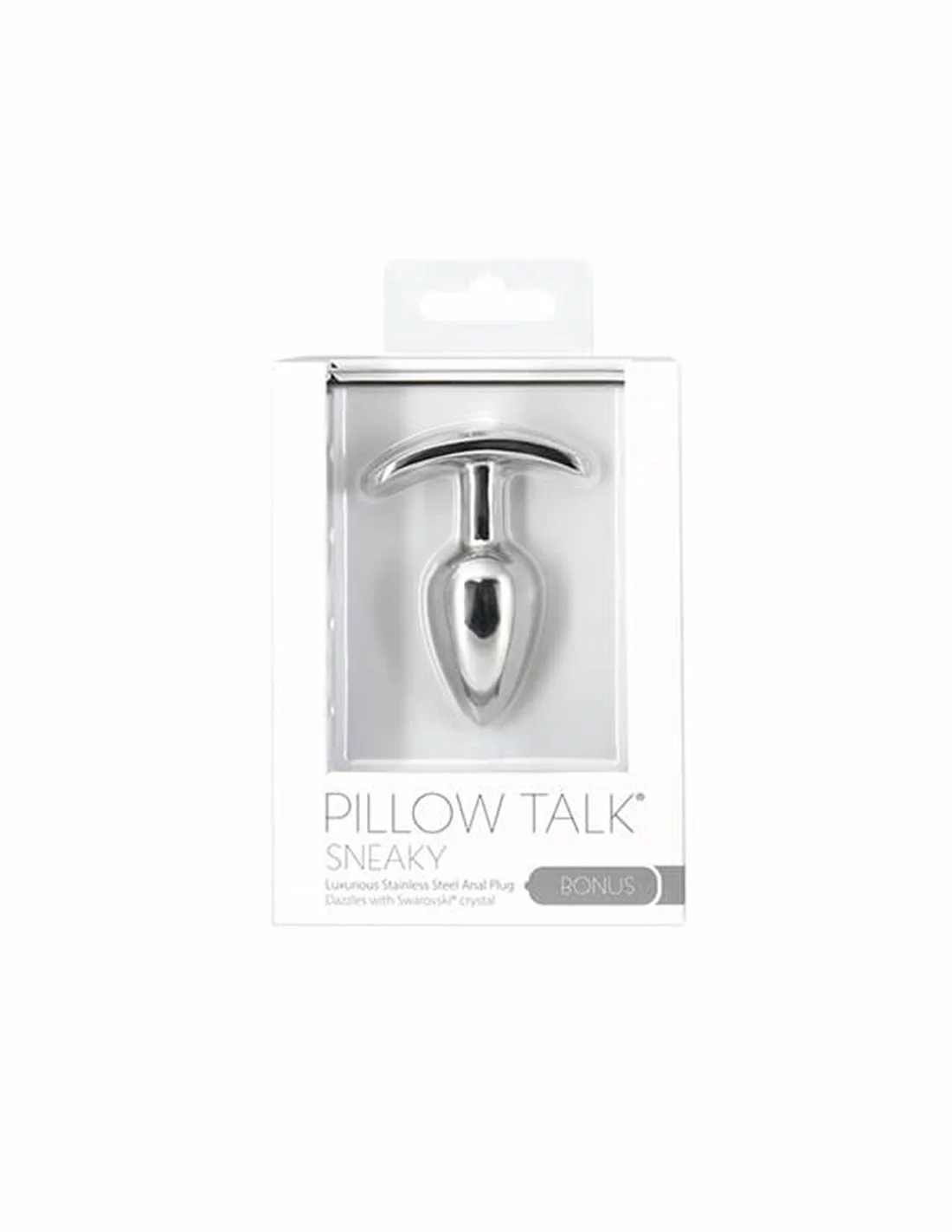 Pillow Talk Sneaky Stainless Steel Butt Plug With Swarovski Crystal - Afbeelding 5