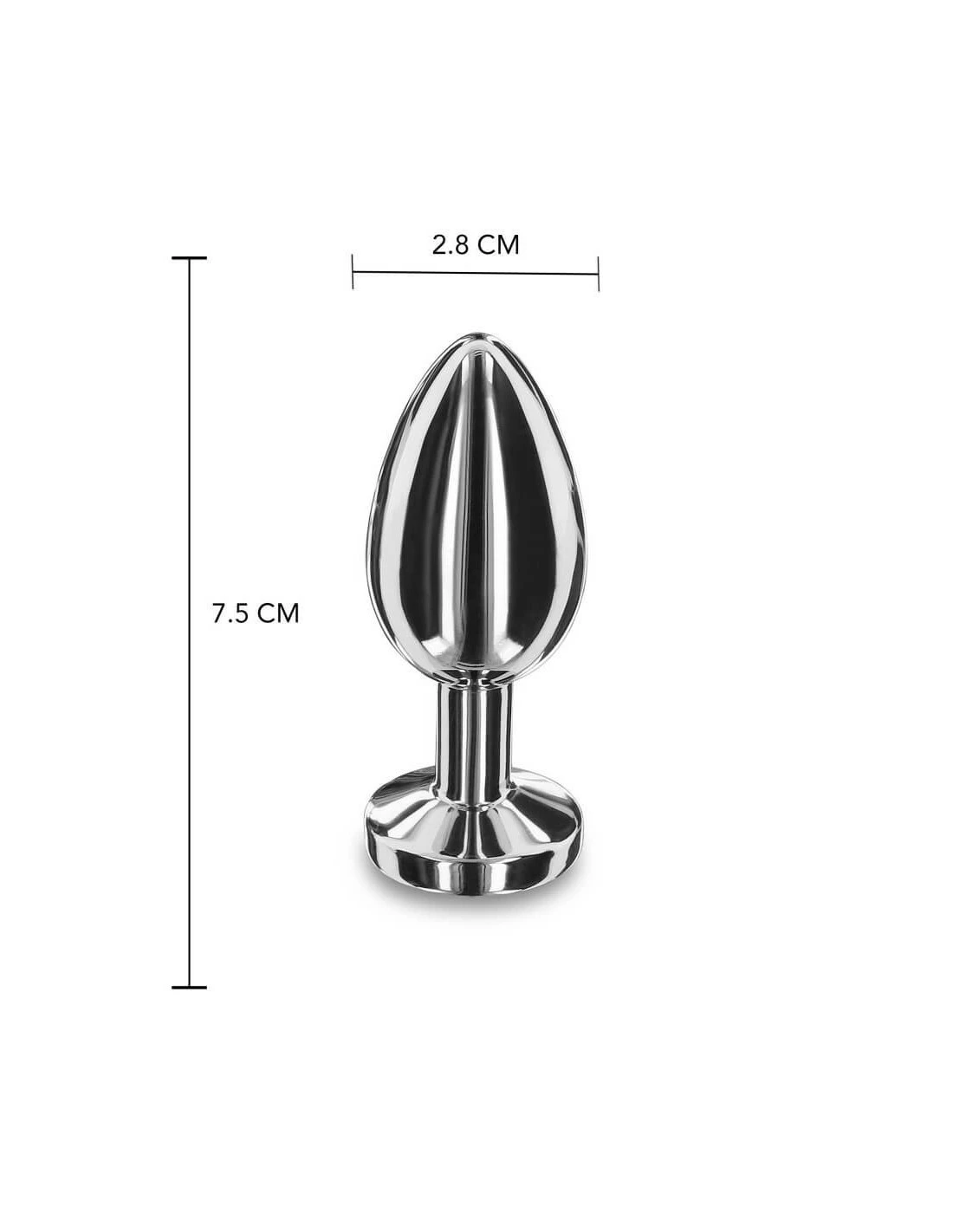 White Label Playhouse Weighted Steel Butt Plug M - Afbeelding 7