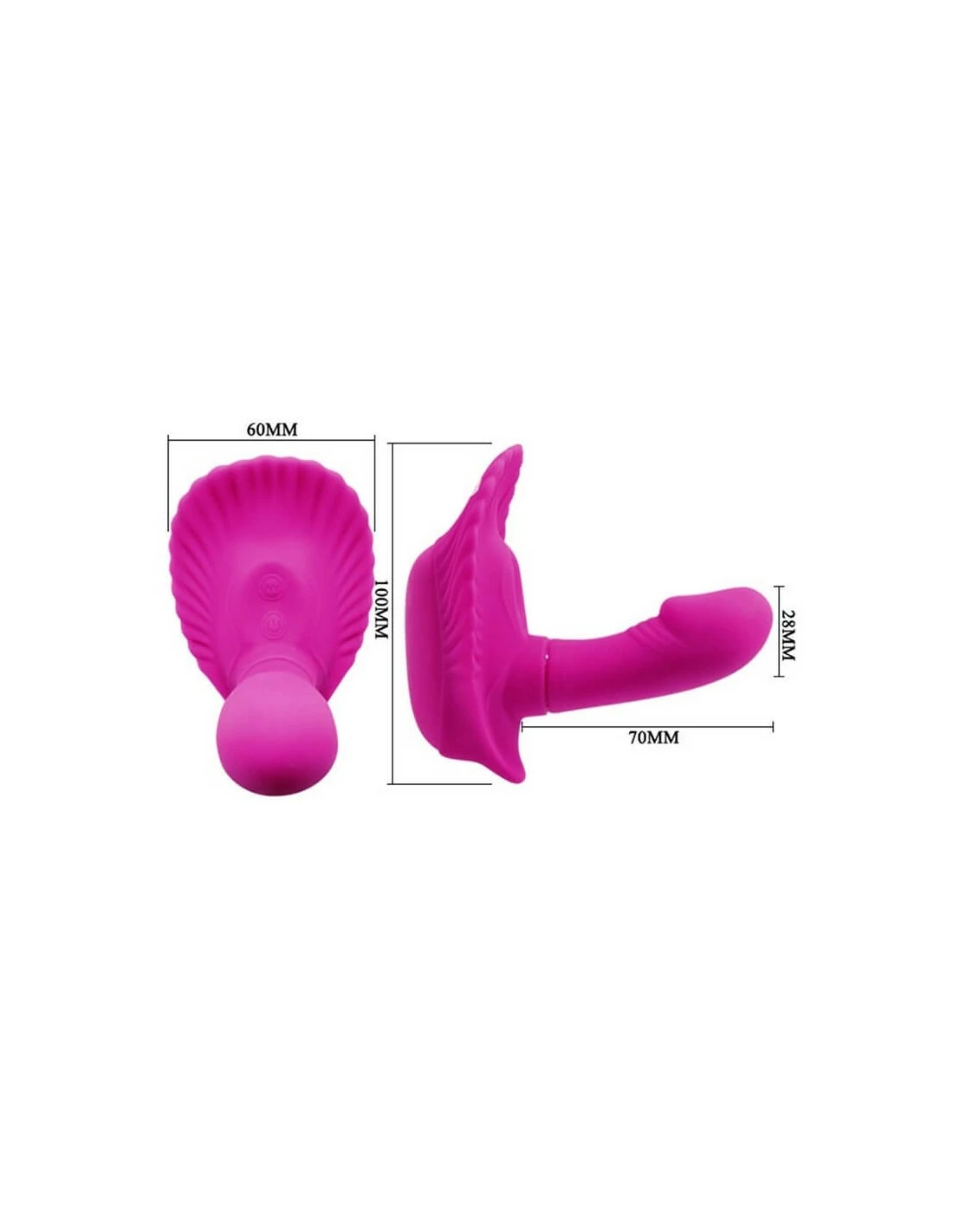 Pretty Love Toys Pretty Love Fancy Clamshell + Remote - Afbeelding 3