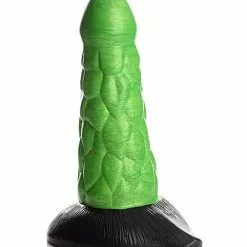 White Label Radioactive Reptile Thick Scaly Silicone Dildo